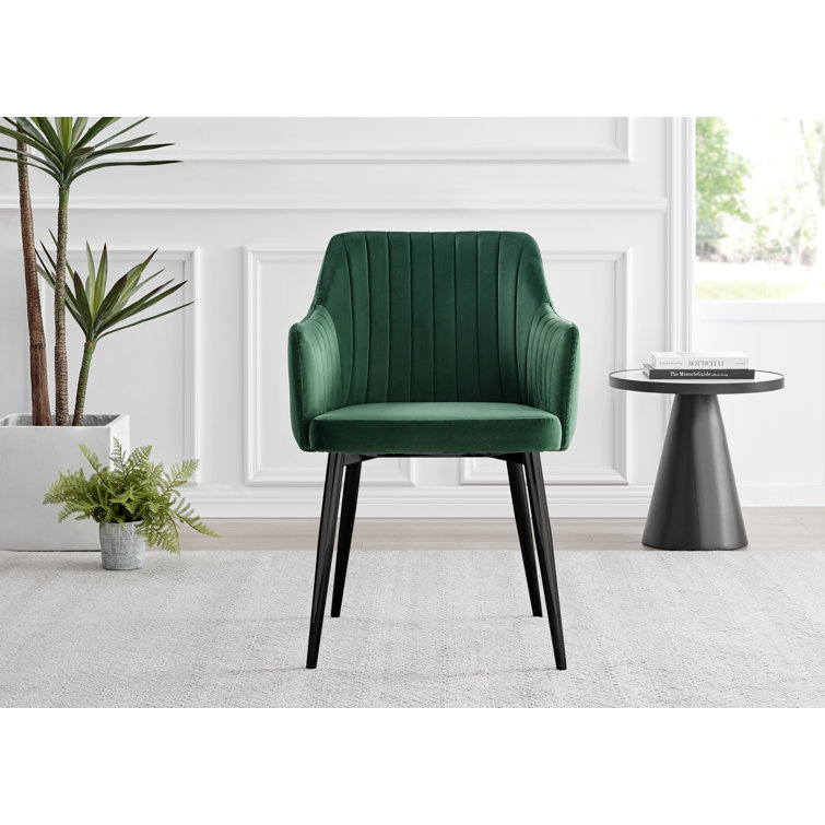 Wayfair green velvet dining outlet chair